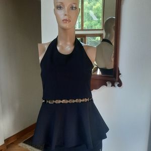 Papaya. Medium  halter. Black. Like New. Fast Ship.